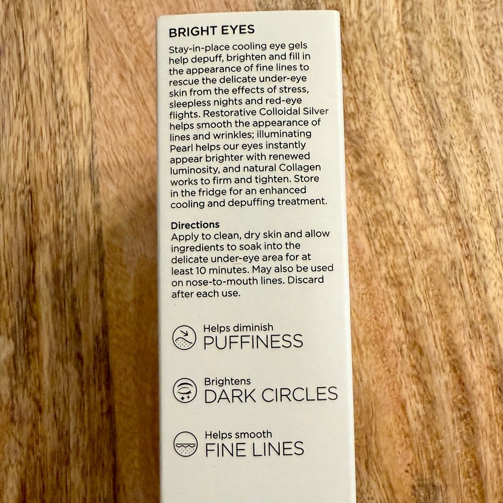 TWO Boxes Beauty Bio Bright Eyes Gel Eye Mask Treatments 30 pairs NEW - Picture 3 of 7